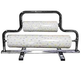 DISPENSADOR PORTARROLLOS ALUMINIO 2 ROLLOS PARA BOBINAS DE PAPEL PASTELERIA