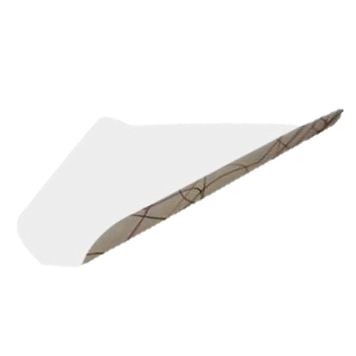 CUÑA/BANDEJA CARTON FOLDING FONDO BLANCO 230X162X25mm PARA PORCION PIZZAS, TARTAS, BOLLERÍA