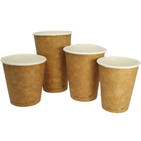 Vaso de cartón kraft para café 4 oz.