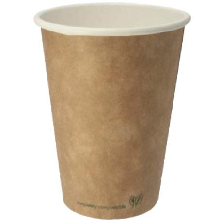 VASO CARTON KRAFT/MARRON 12oz PARA BEBIDAS CALIENTES, CAFE