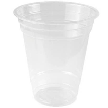 VASO BIOPLASTICO PLA TRANSPARENTE ARBOL VERDE 360cc 12onzas 96X107mm
