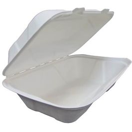 ENVASES PORTA MENUS CAÑA DE AZUCAR RECTANGULARES 600cc 20onzas 180x130x50mm PARA MENUS