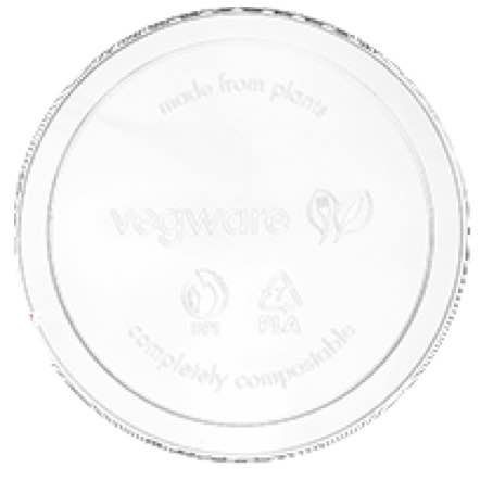 TAPA BIOPLASTICO PLA TRANSPARENTE REDONDA 120x14mm PARA TARRINA DE 8-32onzas CF-DC