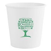 TARRINAS CELULOSA BLANCA/ARBOL BIO REDONDAS 750cc 24onzas 115x110mm PARA HELADOS y SOPAS