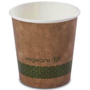 VASO CARTON KRAFT/MARRON 4onzas PARA BEBIDAS CALIENTES, CAFE