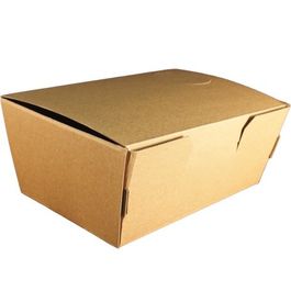 CAJA PAPEL BIO KRAFT TRICAPA CON TAPA TROQUELADA 230X130X70mm fondo 210x112mm
