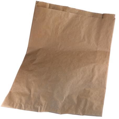 BOLSA PAPEL KRAFT MARRON ANONIMA 25+9X35cm 45gr PARA PANADERIA, BOLLERIA Y CHURROS