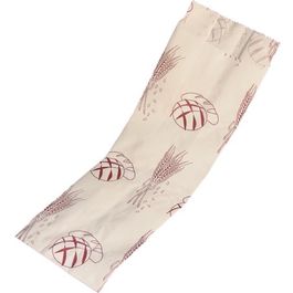 BOLSA PAPEL CELULOSA BLANCA 9+5X30cm PARA PANADERIA Y BOLLERIA 1 BOCADILLO +AL AZUL