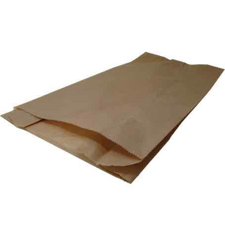 BOLSA PAPEL KRAFT MARRON ANONIMA 25+9X35cm 35gr PARA PANADERIA, BOLLERIA Y CHURROS