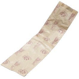 BOLSA PAPEL KRAFT MARRON 12+6X54CM PARA PANADERIA Y BOLLERIA 1/2BARRAS +AL AZUL