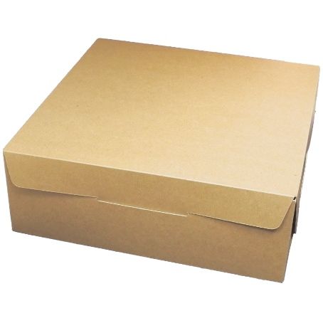 CAJAS CARTON CUADRADA AUTOMONTABLE BIO 260X260X120mm ESPECIAL PARA ENVIOS, TARTAS, REGALOS, LIBROS, DESAYUNOS, ETC..