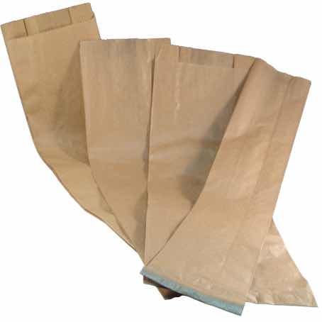 BOLSA PAPEL KRAFT MARRON ANONIMA 9+5X30cm PARA PANADERIA Y BOLLERIA