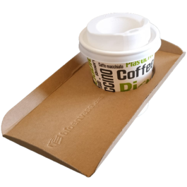 BANDEJA PORTAVASO CARTON MULTIMEDIDA 205X130mm