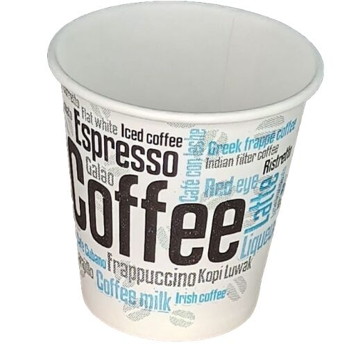 VASO PAPEL DISEÑO COFFEE 110ml 4onzas PARA BEBIDAS CALIENTES, CAFE