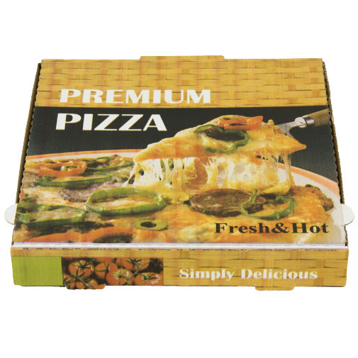 CAJAS CARTON CUADRADAS DISEO PREMIUM 300X300X40mm PARA PIZZAS