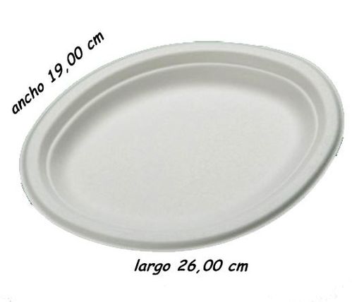 PLATO OVALADO CAÑA DE AZUCAR 263x199cm COMPOSTABLE