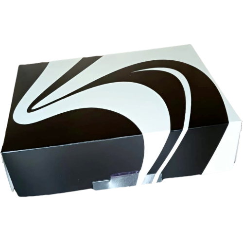 CAJA CARTON FOLDING DISEÑO ONDAS 250gr 1/4 175X115X47mm PARA PASTAS