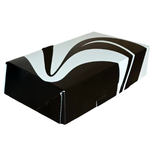 CAJA CARTON FOLDING DISEÑO ONDAS 1Kg 1000gr 220x163x63mm PARA PASTAS