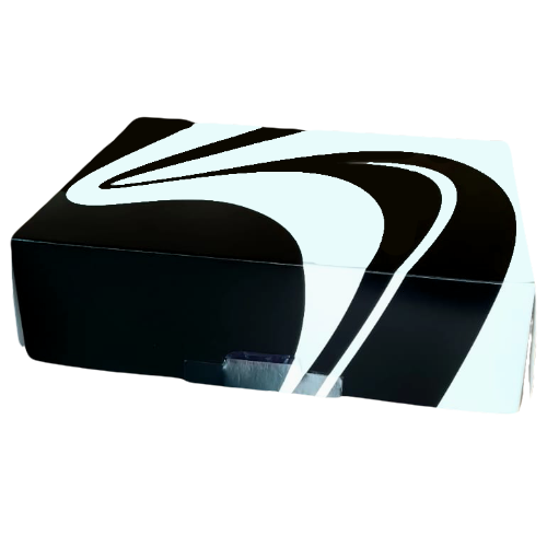 CAJA CARTON FOLDING DISEÑO ONDAS 1Kg 1000gr 220x163x63mm PARA PASTAS