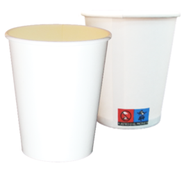 VASO PAPEL BLANCO 165ml 6/7onzas PARA BEBIDAS CALIENTES, CAFE