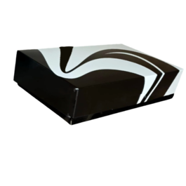 TAPA BATEA CARTONCILLO FOLDING DISEÑO ONDAS 210X140X38mm PARA XXK019 Y XXK010