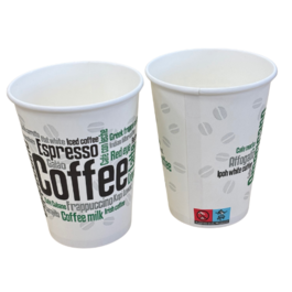 VASO PAPEL DISEÑO COFFEE 355ml 12onzas PARA BEBIDAS CALIENTES, CAFE