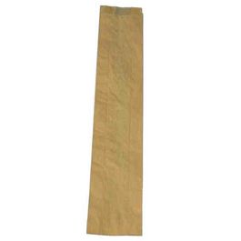 BOLSA PAPEL KRAFT MARRON ANONIMA fondo plano 14+6X48cm PARA PANADERIA Y BOLLERIA 2/3BARRAS