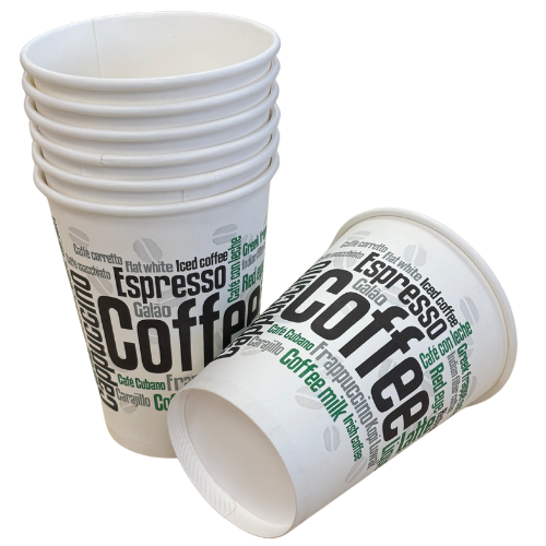 VASO PAPEL DISEÑO COFFEE 355ml 12onzas PARA BEBIDAS CALIENTES, CAFE
