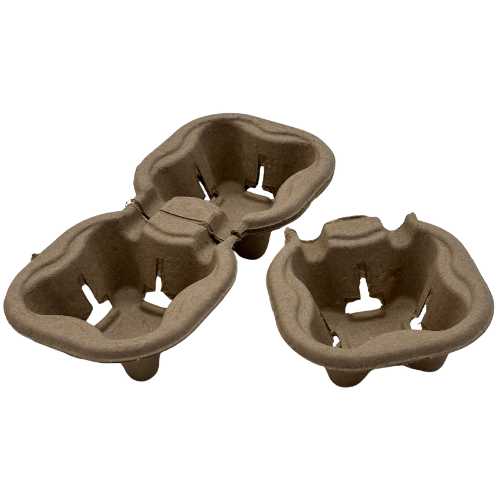 BANDEJA PORTAVASOS CARTON PARA 2 VASOS 218x110x45mm